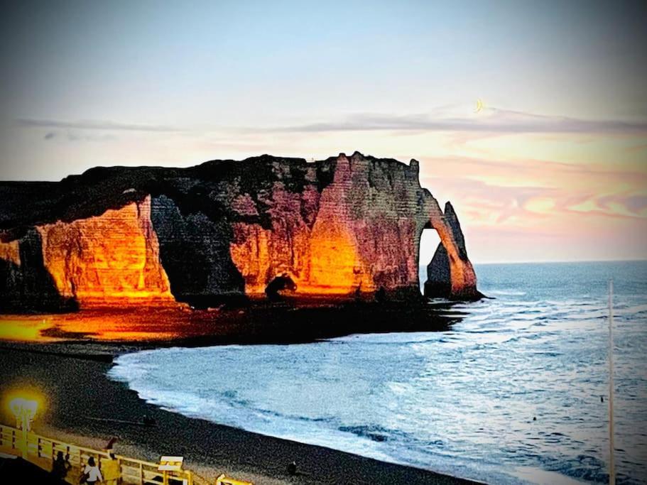 L'Ideal, Appartement Vue Mer Étretat Exterior foto